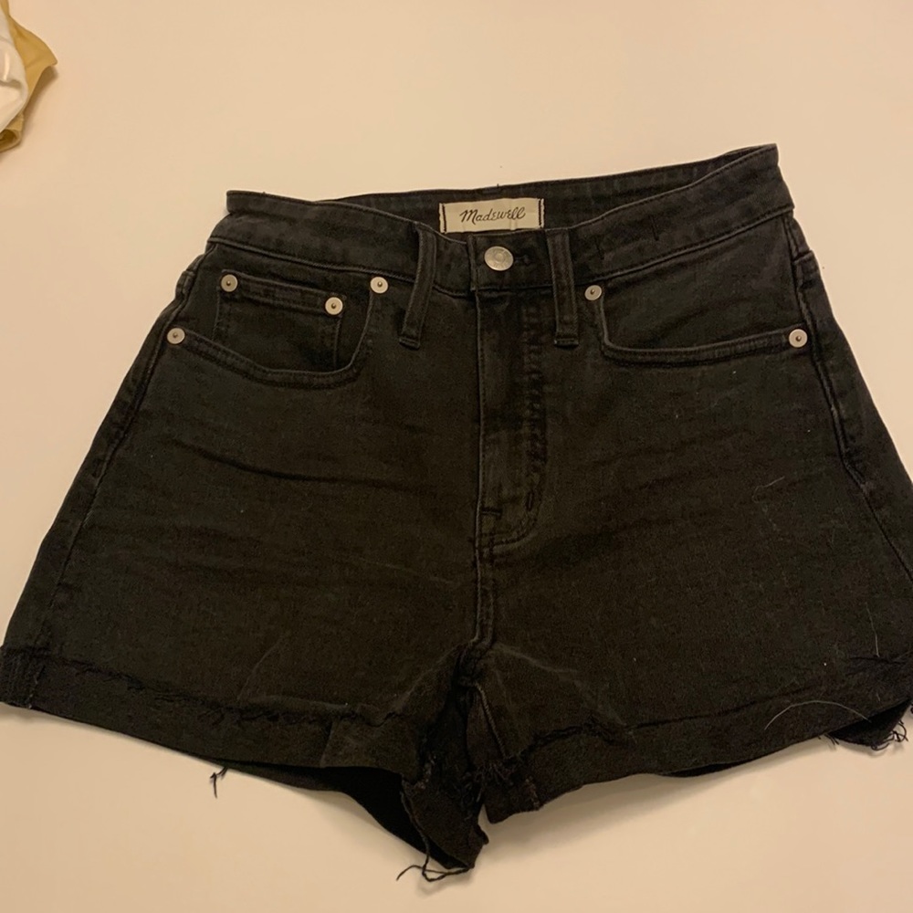 Madewell Black Denim Shorts